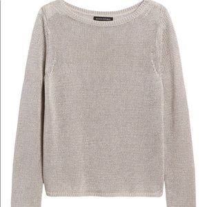 Banana Republic Linen Blend Boatneck Sweater